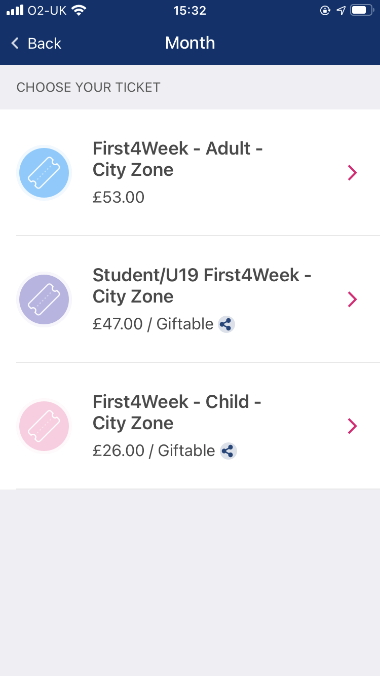 Click on the mTicket button located at the bottom of your screen, Select buy ticket – Greater Glasgow – Glasgow – and select the ticket you have been supplied.